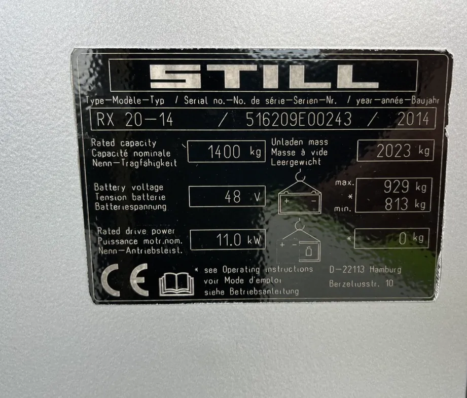 Elektrický vysokozdvižný vozík Still RX 20-14